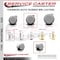 Service Caster 2.375 Inch MRI Safe Caster with Brake, 7/16 Inch Grip Ring Stem SCC-GR02S60-TPR-GRY-B-71678-MRI - alternate 4